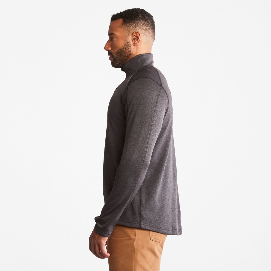 Dark Charcoal Heather Men's Pro Understory Quarter-Zip Fleece Shirt Timberland Ireland