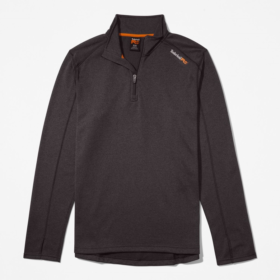 Dark Charcoal Heather Men's Pro Understory Quarter-Zip Fleece Shirt Timberland Ireland