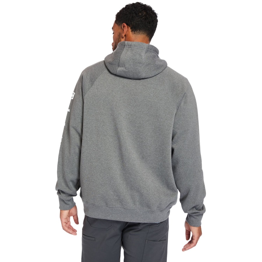Dark Charcoal Heather-White Men's Pro Hood Honcho Sport Hoodie Timberland Ireland