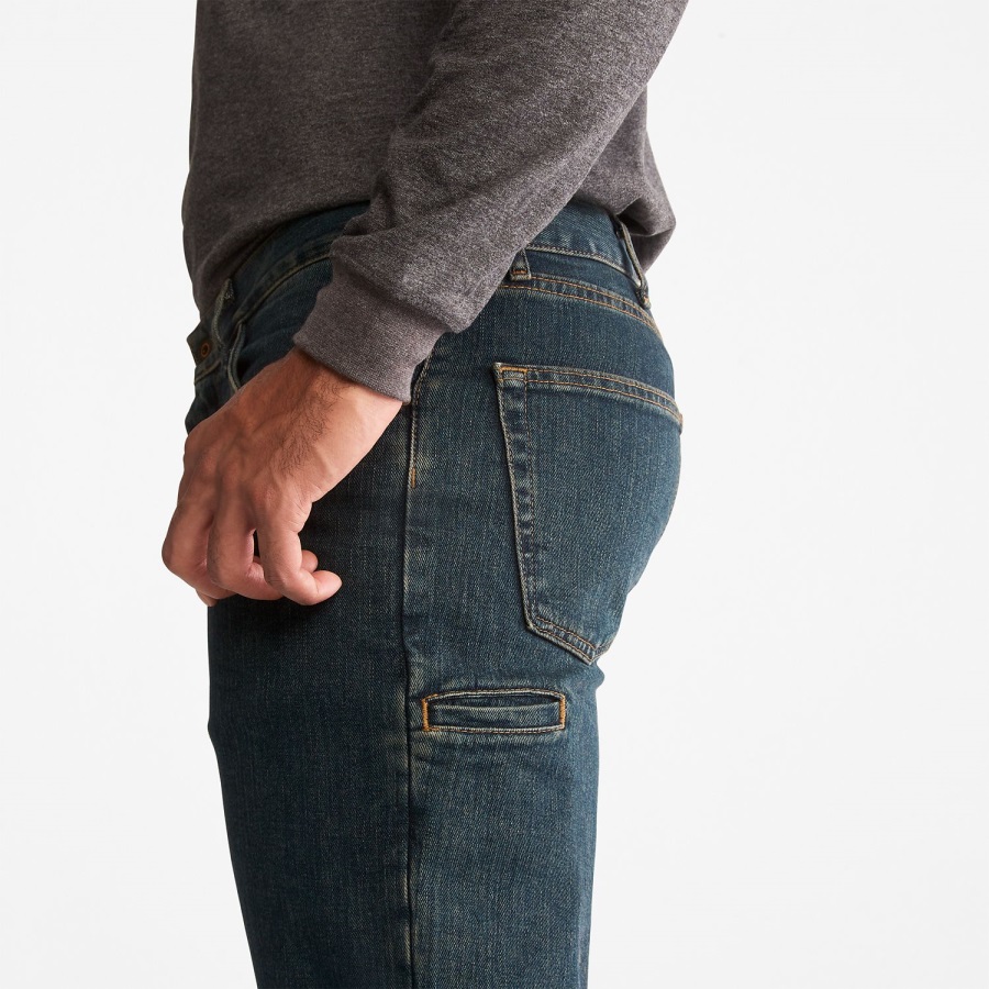 Dark Denim Men's Pro Grit-N-Grind Flex Denim Work Jeans Timberland Ireland