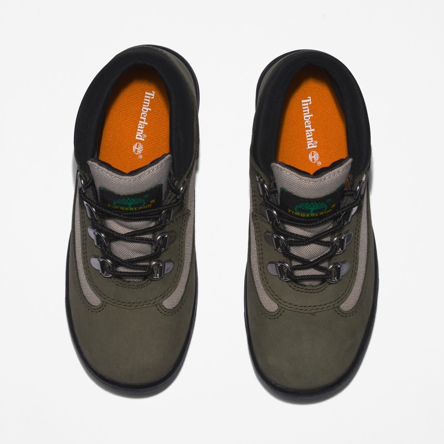 Dark Green Youth Field Boots Timberland Ireland