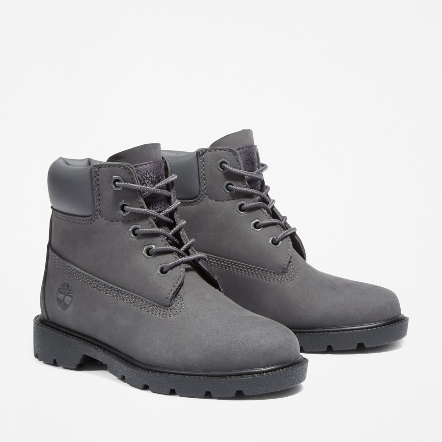 Dark Grey Nubuck Youth Classic 6-Inch Waterproof Boot Timberland Ireland