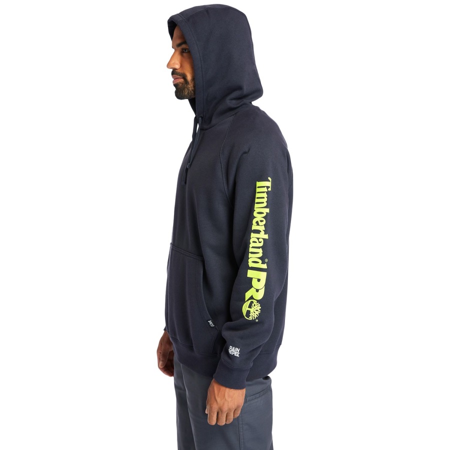 Dark Navy/Yellow Timberland Ireland Men's Pro Hood Honcho Sport Hoodie