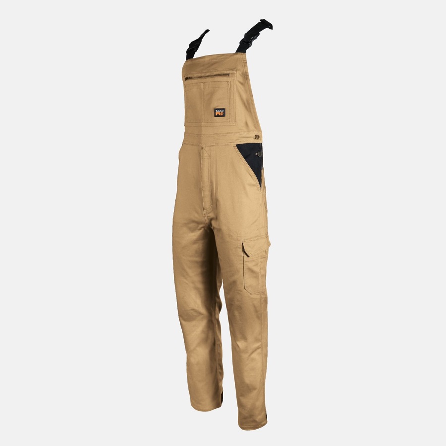Dark Wheat Men's Ironhide Flex Bib Overalls Timberland Ireland