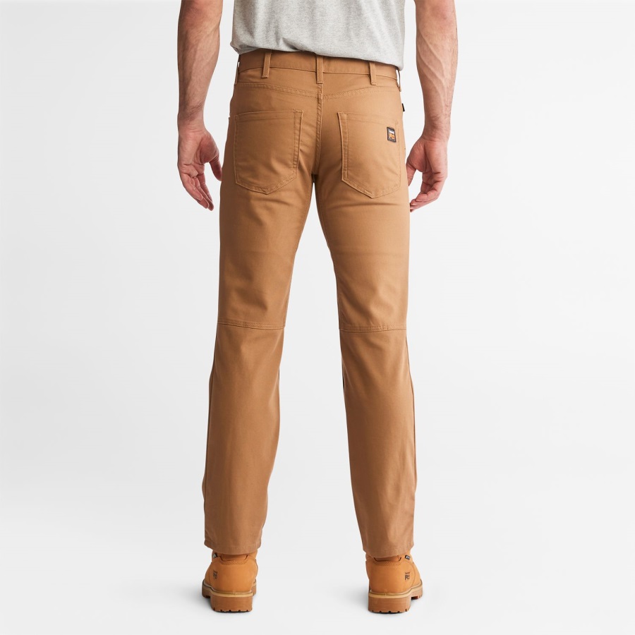 Dark Wheat Men's Pro Ironhide Flex Canvas Work Pants Timberland Ireland