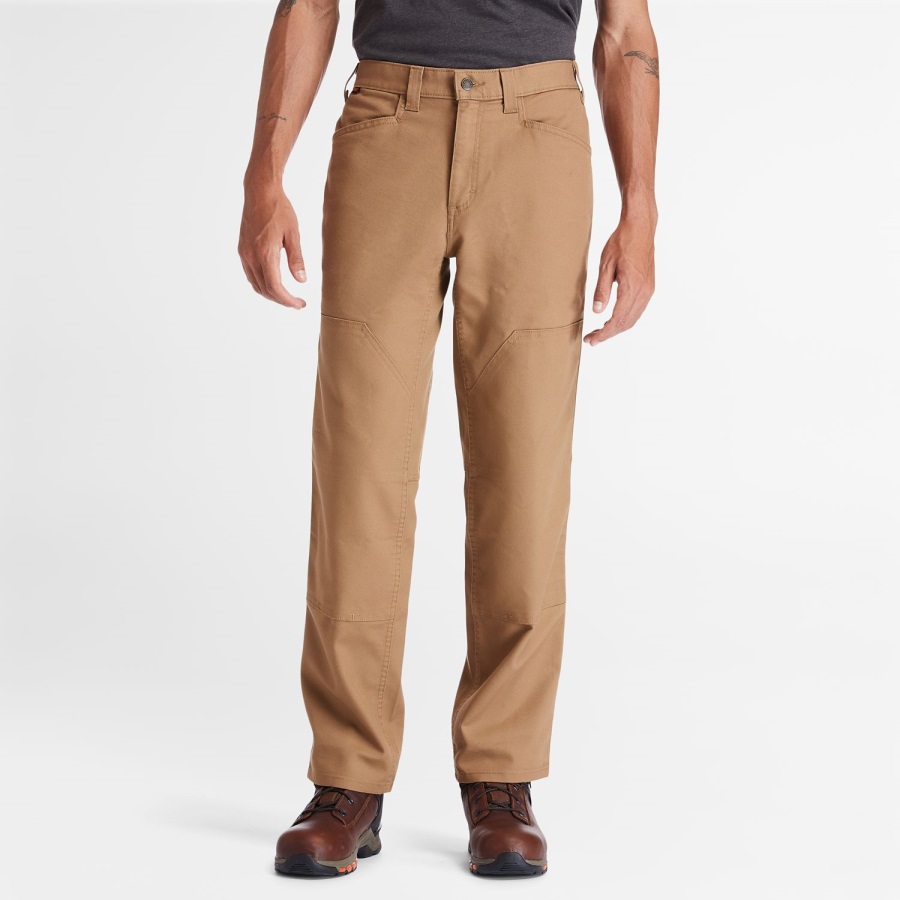 Dark Wheat Men's Pro Ironhide Flex Utility Doublefront Pants Timberland Ireland