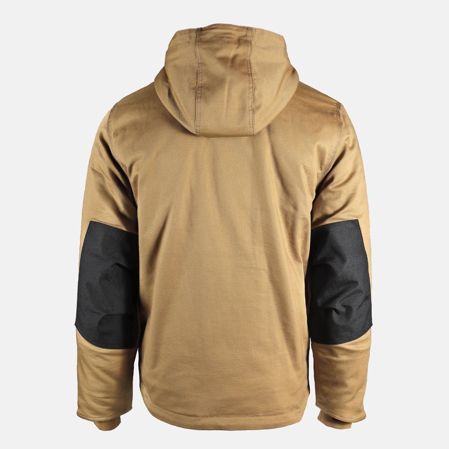 Dark Wheat Timberland Ireland Men's Pro Ironhide Insulated Hooded Jacket