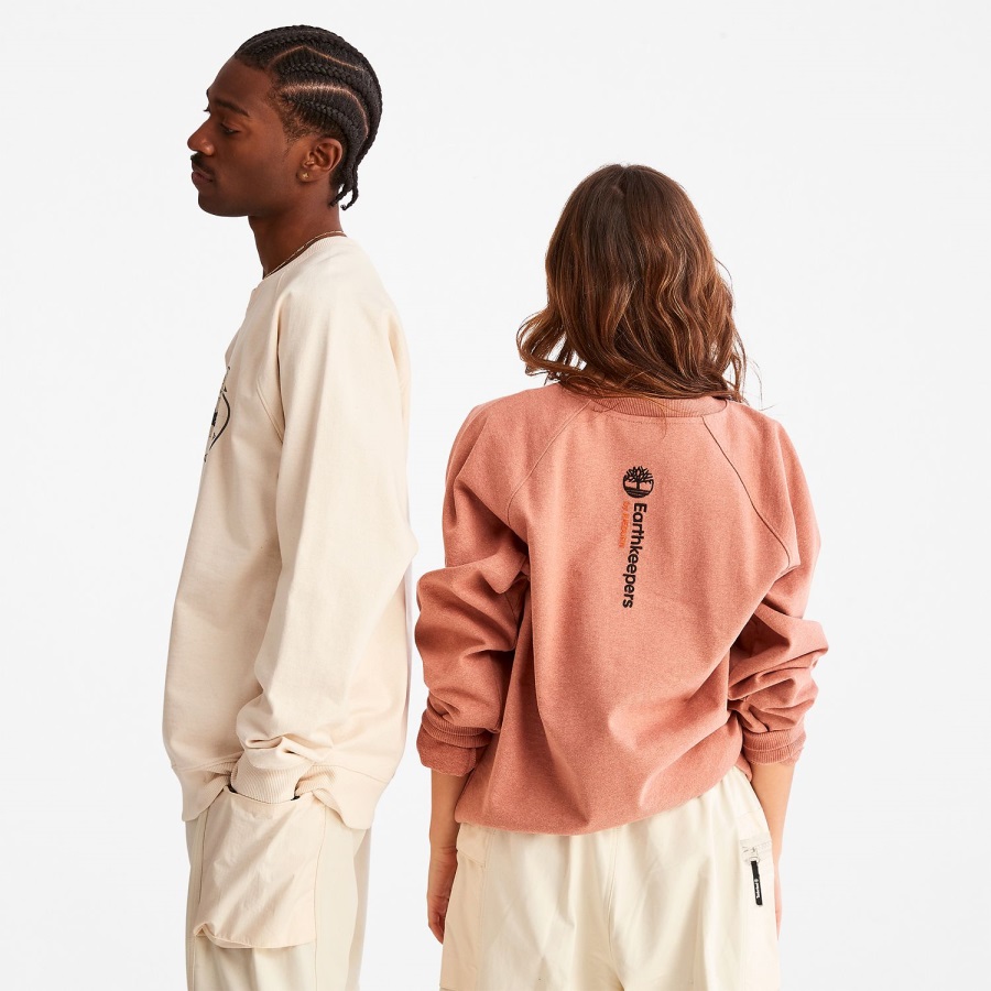 Earthkeepers By Raeburn Archive Globe Crewneck Sweatshirt Chutney Timberland Ireland