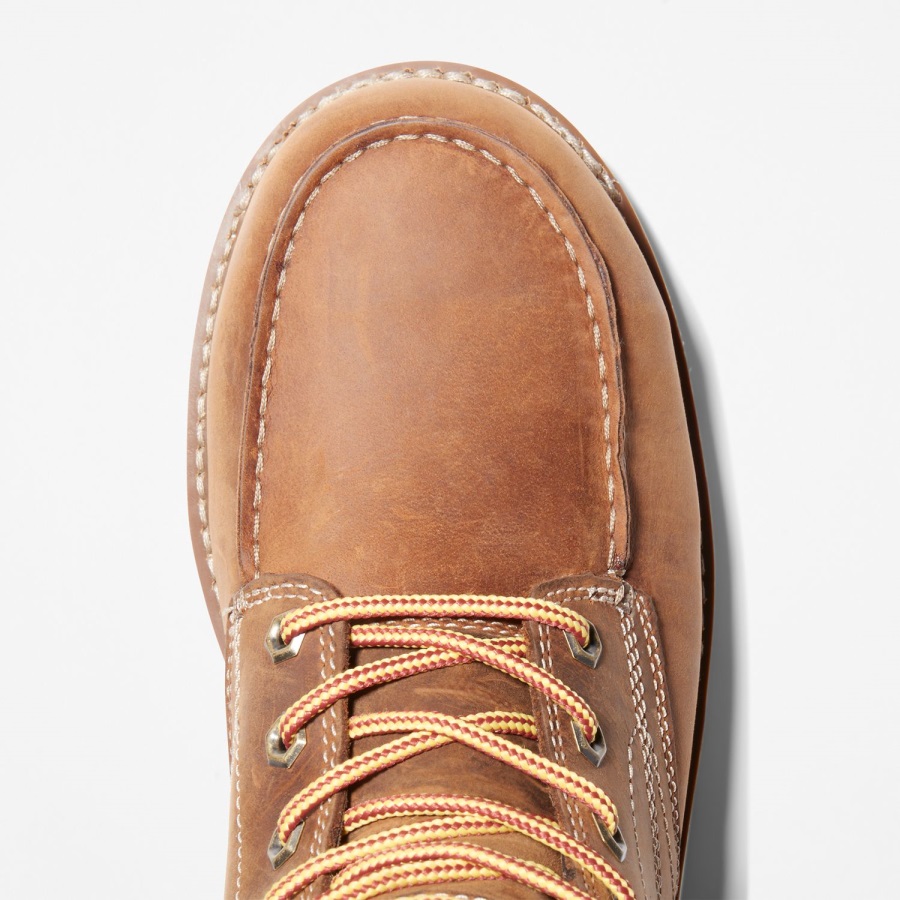 Golden Brown Full-Grain Timberland Ireland Men's Gridworks 6 Alloy Toe Waterproof Work Boot