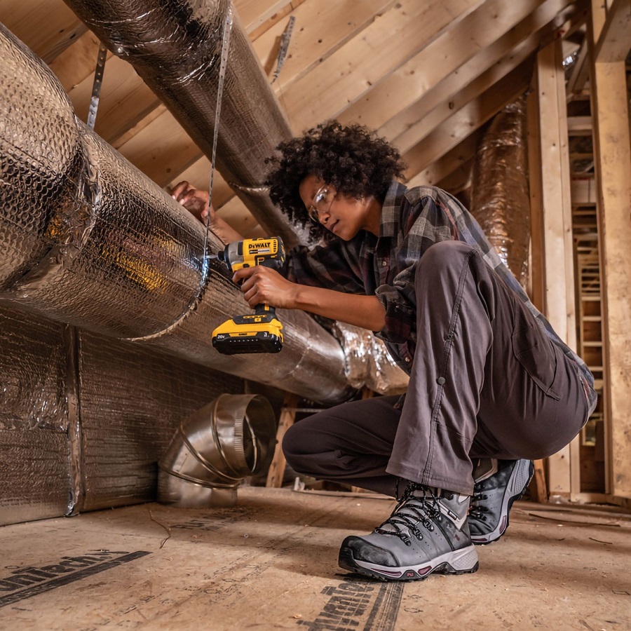 Grey/Purple Timberland Ireland Women's Switchback Waterproof Composite Safety-Toe Work Boots