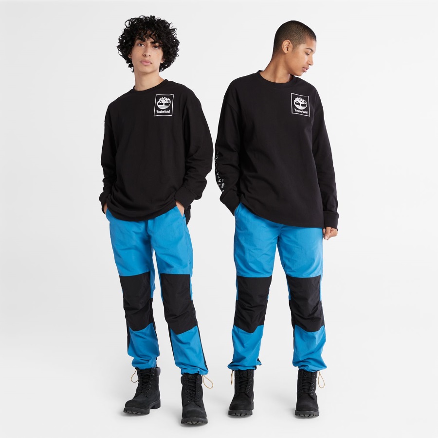 Heavyweight Back-Graphic Long-Sleeve T-Shirt Black Timberland Ireland