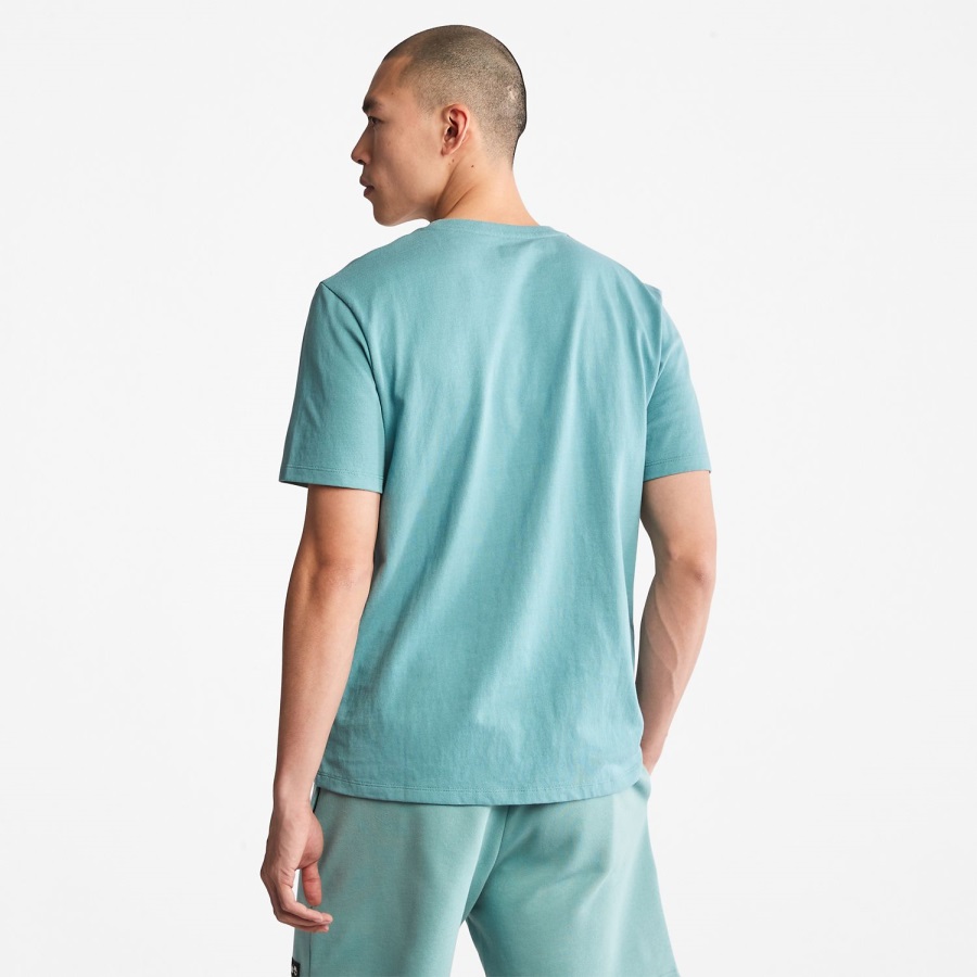 Heavyweight Logo T-Shirt Mineral Blue Timberland Ireland