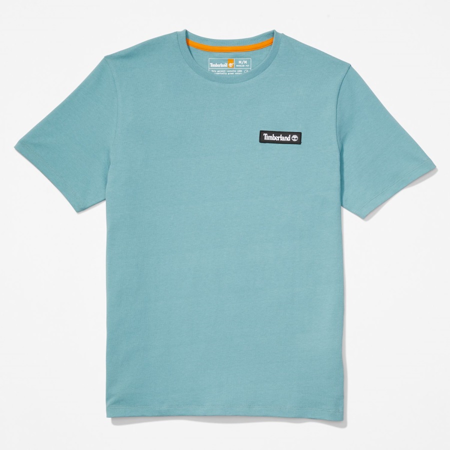 Heavyweight Logo T-Shirt Mineral Blue Timberland Ireland
