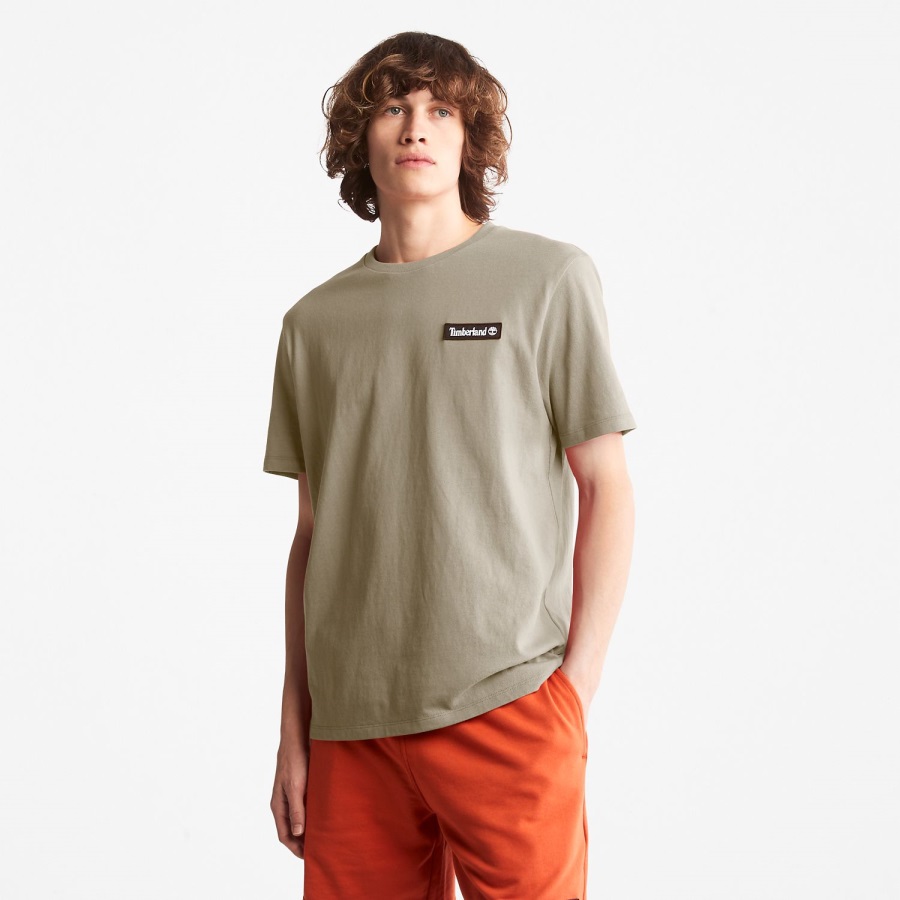 Heavyweight Logo T-Shirt Taupe Timberland Ireland