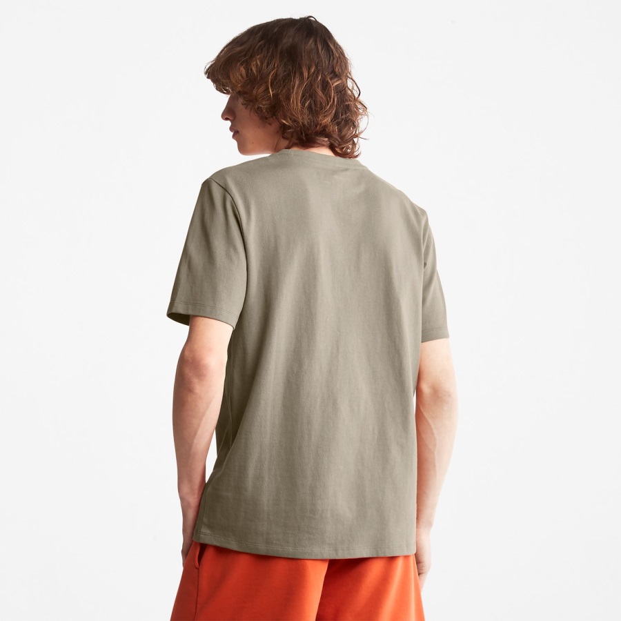 Heavyweight Logo T-Shirt Taupe Timberland Ireland