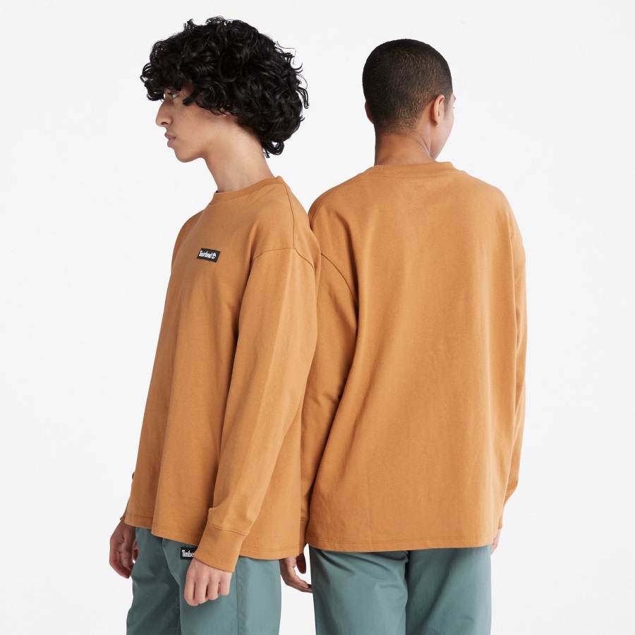 Heavyweight Long-Sleeve T-Shirt Timberland Ireland Wheat