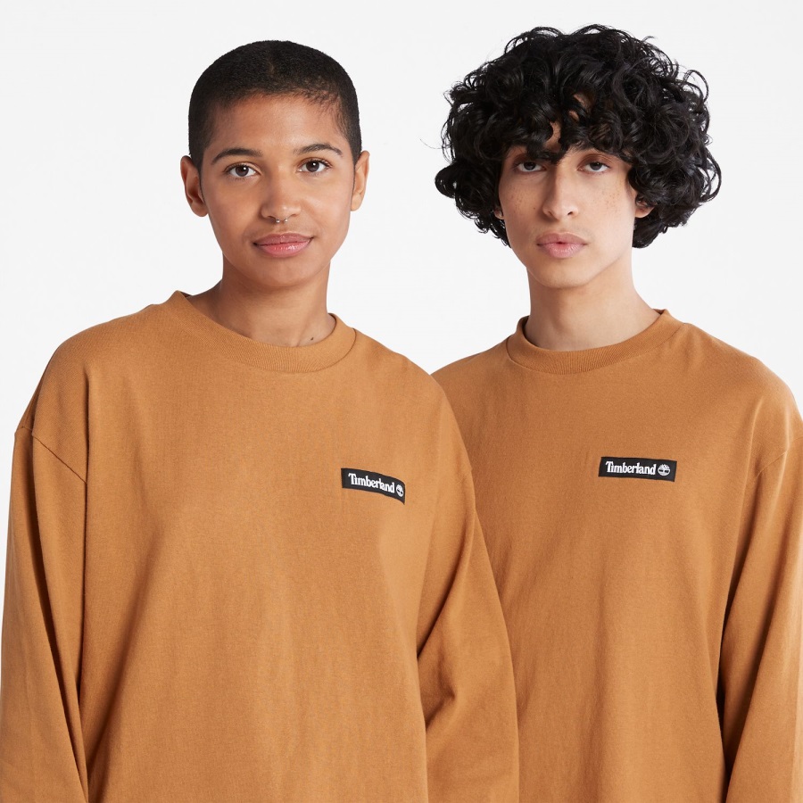 Heavyweight Long-Sleeve T-Shirt Timberland Ireland Wheat