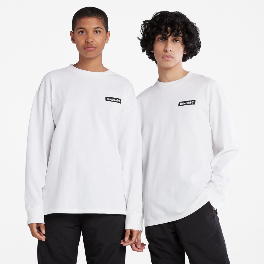 Heavyweight Long-Sleeve T-Shirt Timberland Ireland White