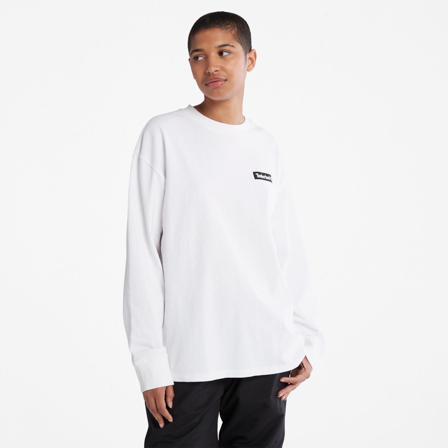 Heavyweight Long-Sleeve T-Shirt White Timberland Ireland