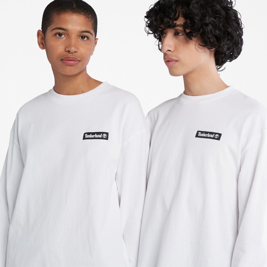 Heavyweight Long-Sleeve T-Shirt White Timberland Ireland