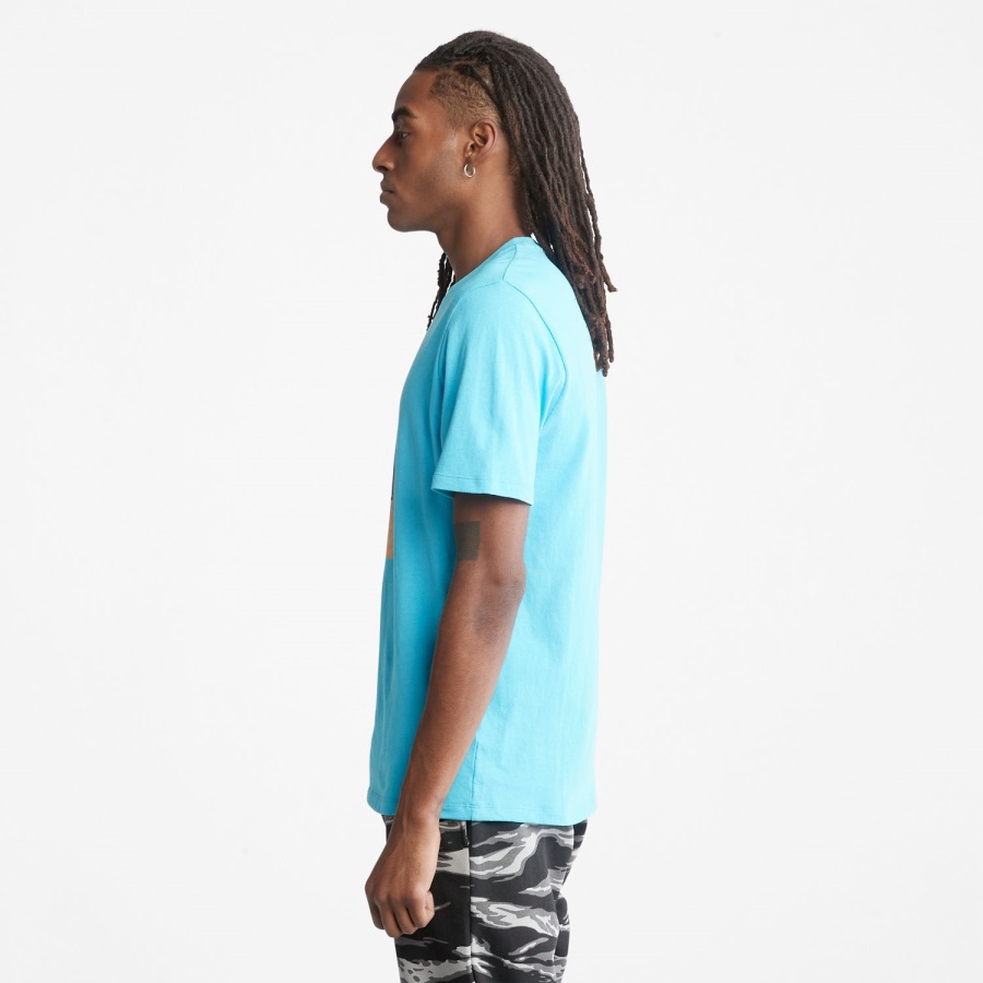 Horizon Blue Timberland Ireland Men's Organic Cotton T-Shirt