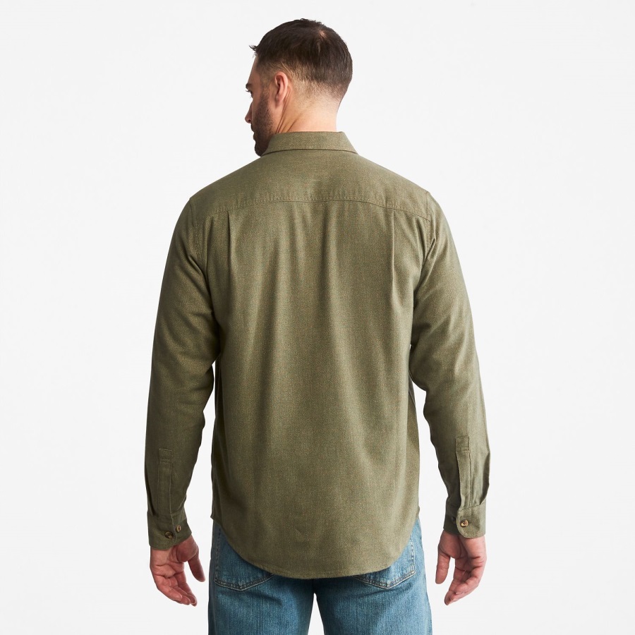 Ivy Green Timberland Ireland Men's Pro Woodfort Midweight Flannel Work Shirt