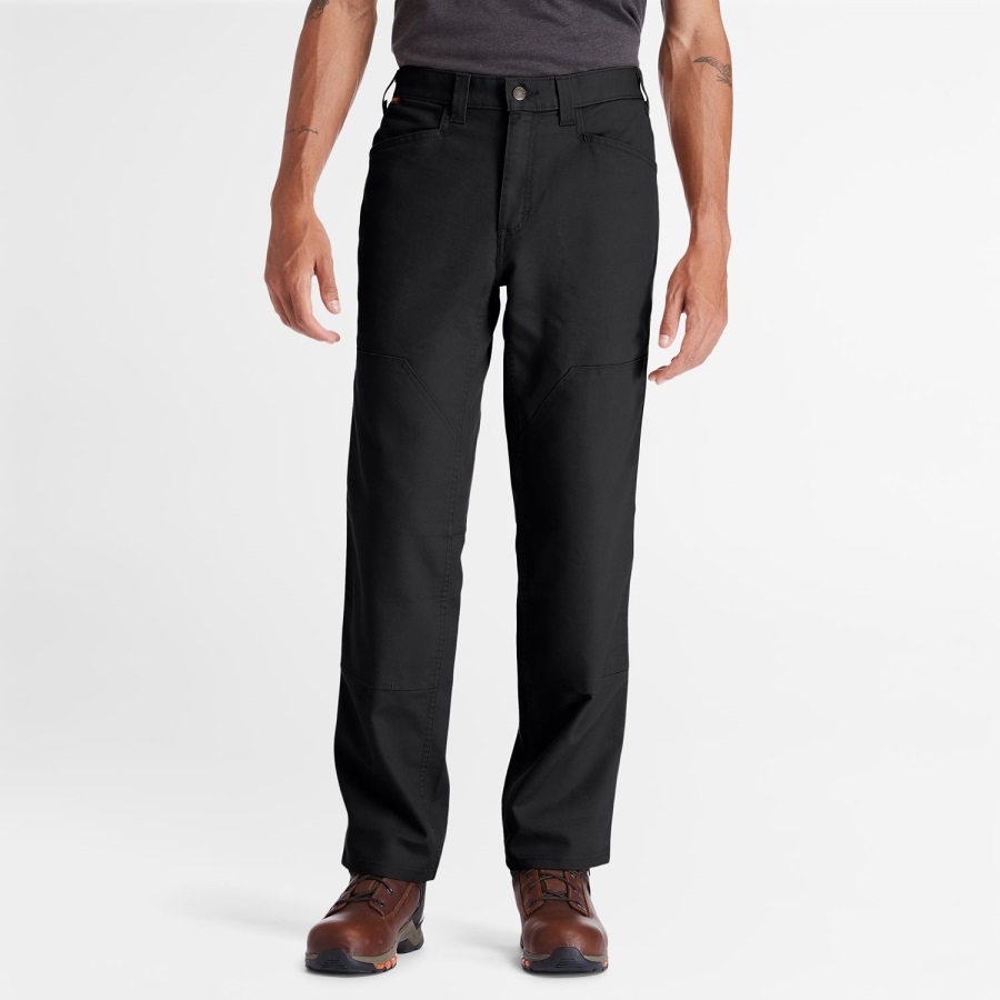 Jet Black Timberland Ireland Men's Pro Ironhide Flex Utility Doublefront Pants