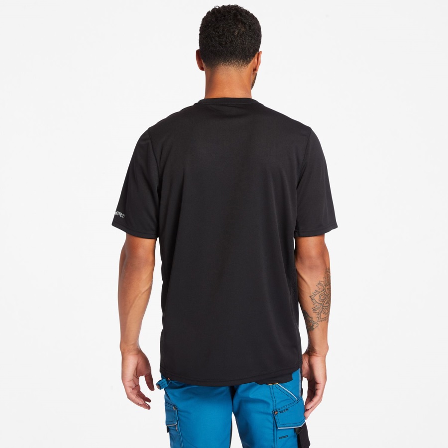Jet Black Timberland Ireland Men's Pro Wicking Good Short-Sleeve T-Shirt