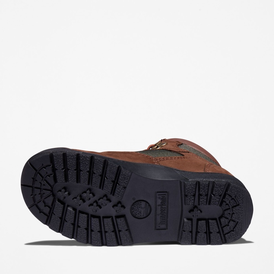 Junior 6-Inch Field Boots Timberland Ireland Dark Brown Nubuck