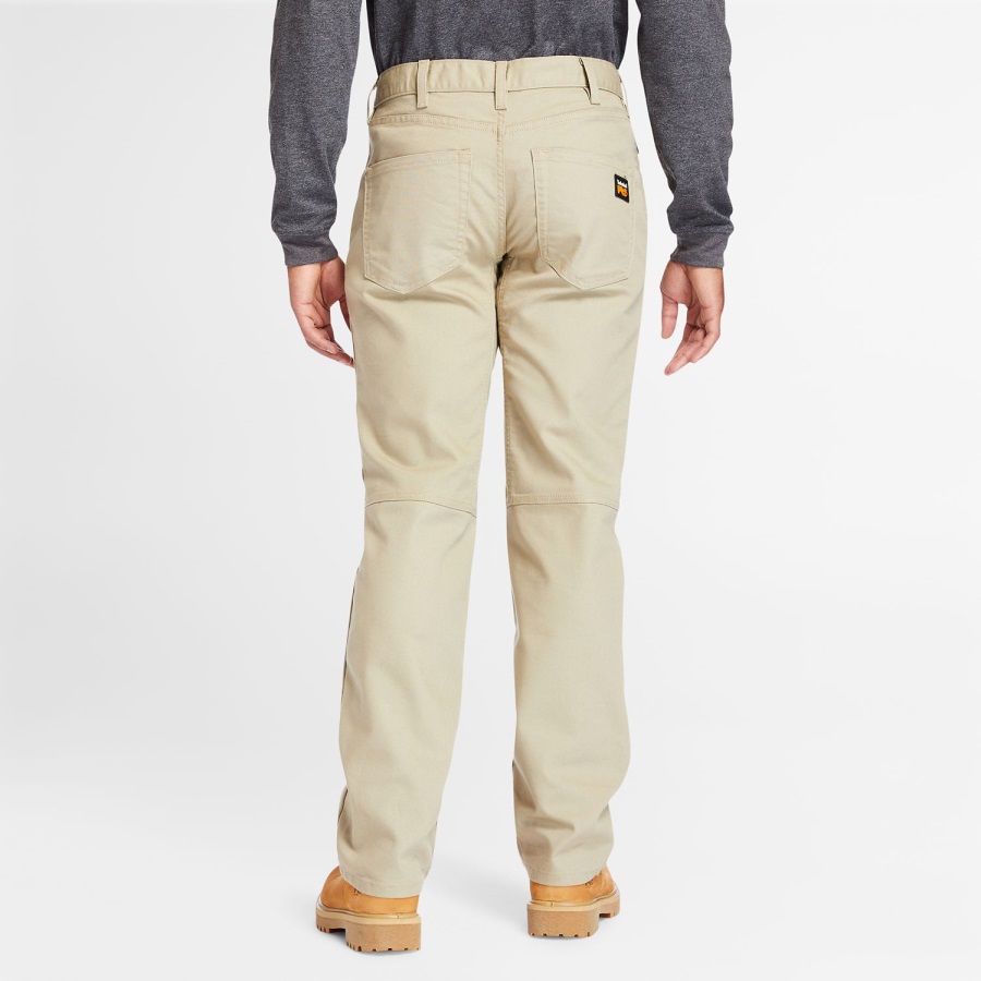 Khaki Timberland Ireland Men's Pro 8 Series Flex Canvas Work Pant