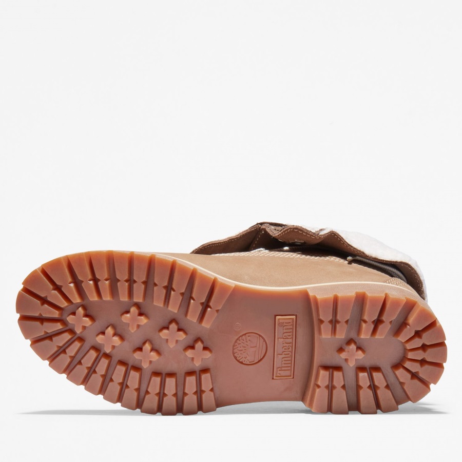 Light Brown Nubuck Women's Authentics Waterproof Roll-Top Boots Timberland Ireland