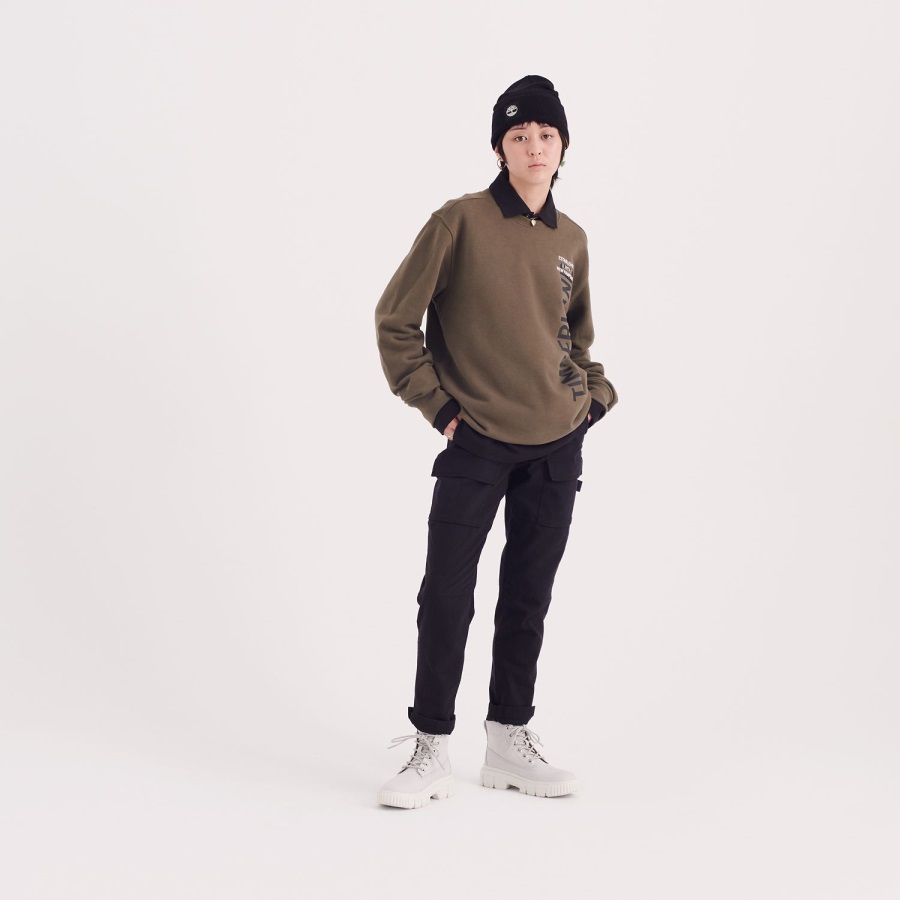 Light Grey Nubuck/Violet Women's Greyfield Leather Boots Timberland Ireland