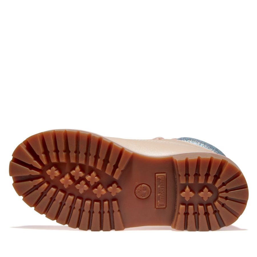 Light Pink Full-Grain Timberland Ireland Junior Premium 6-Inch Waterproof Boots