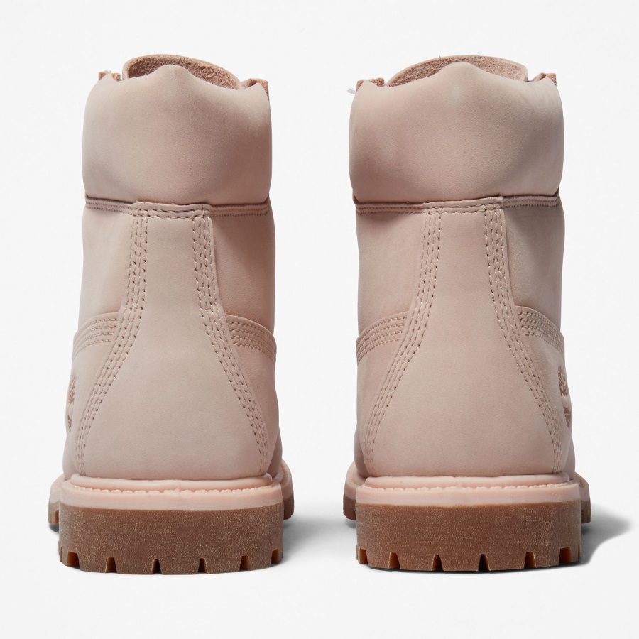Light Pink Nubuck Timberland Ireland Women's Premium 6-Inch Waterproof Boots