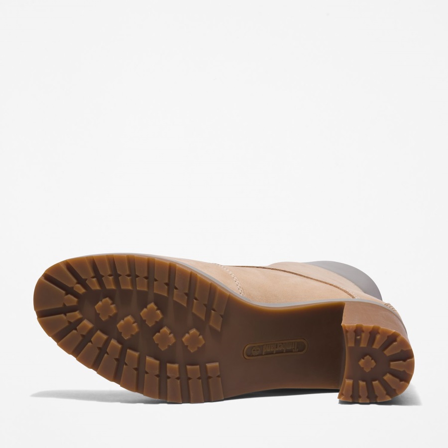 Light Taupe Nubuck Timberland Ireland Women's Allington Lace-Up 6-Inch Boots