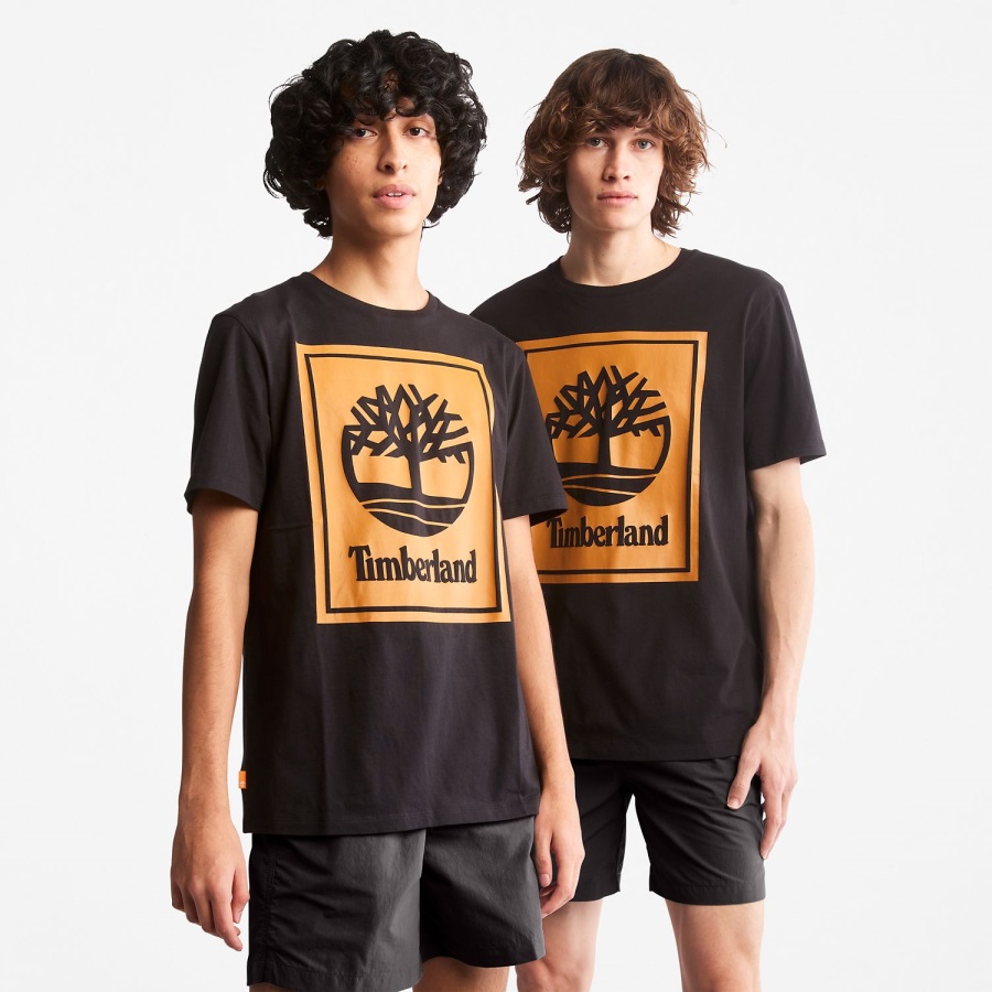 Logo T-Shirt Black/Wheat Timberland Ireland
