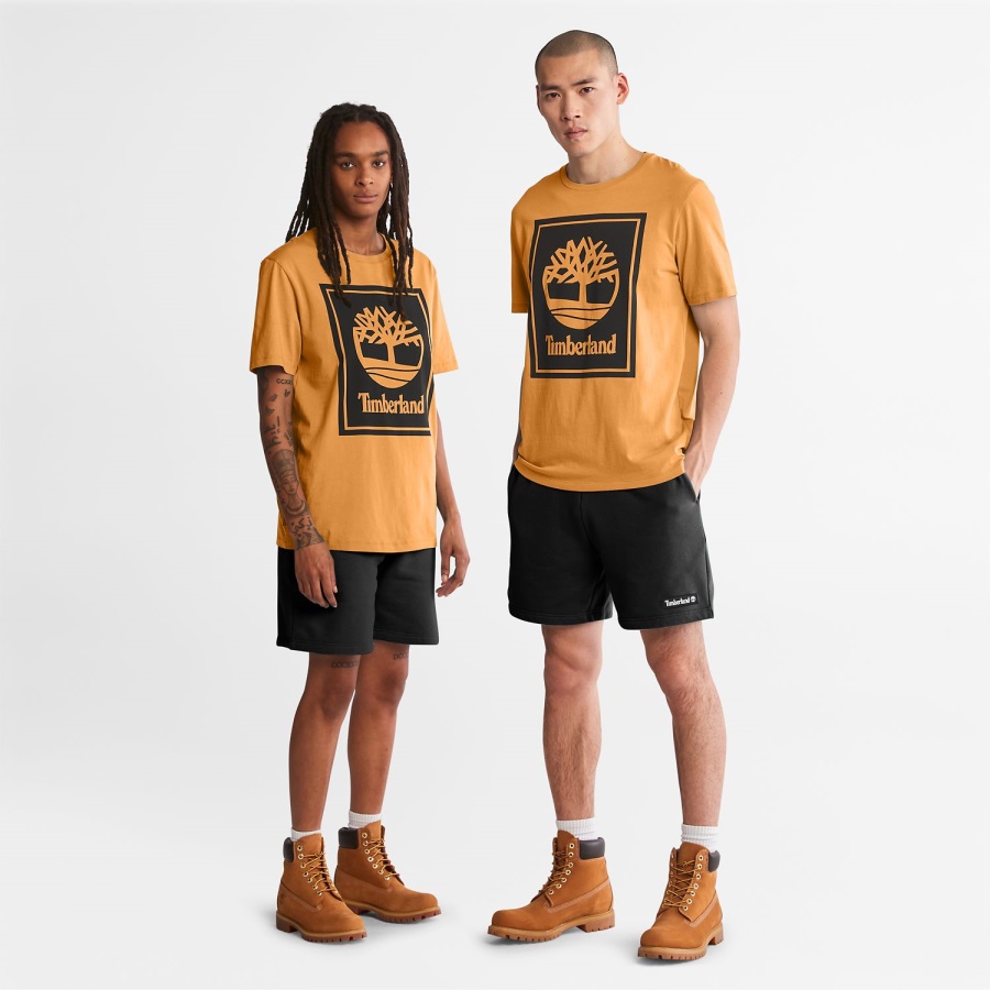 Logo T-Shirt Wheat/Black Timberland Ireland