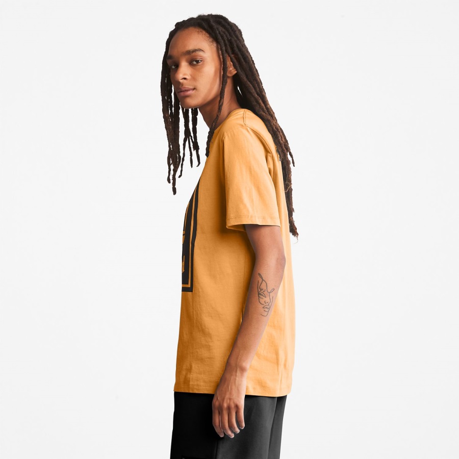 Logo T-Shirt Wheat/Black Timberland Ireland