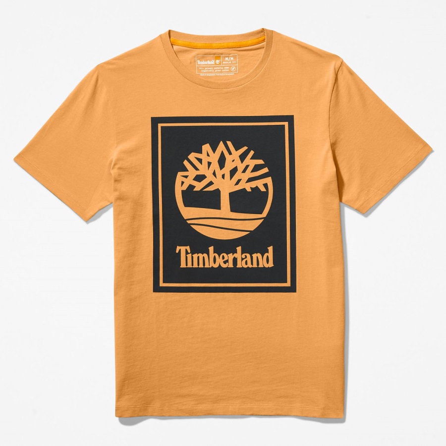 Logo T-Shirt Wheat/Black Timberland Ireland