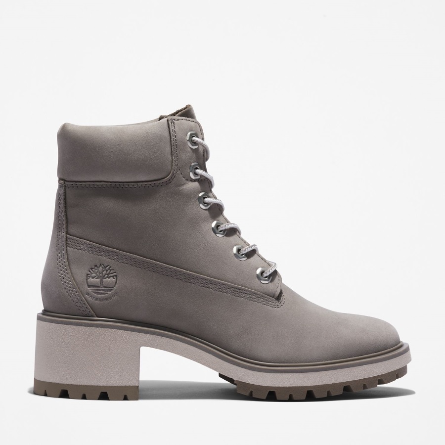 Medium Grey Nubuck Timberland Ireland Women's Kinsley 6-Inch Waterproof Boots
