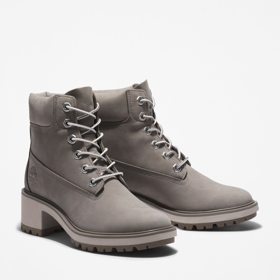 Medium Grey Nubuck Timberland Ireland Women's Kinsley 6-Inch Waterproof Boots