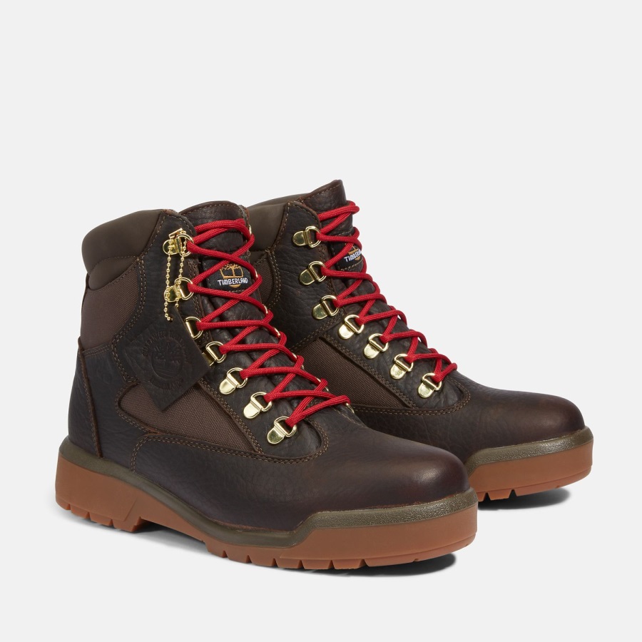 Men's 6-Inch Waterproof Field Boots Dark Brown Full-Grain Timberland Ireland