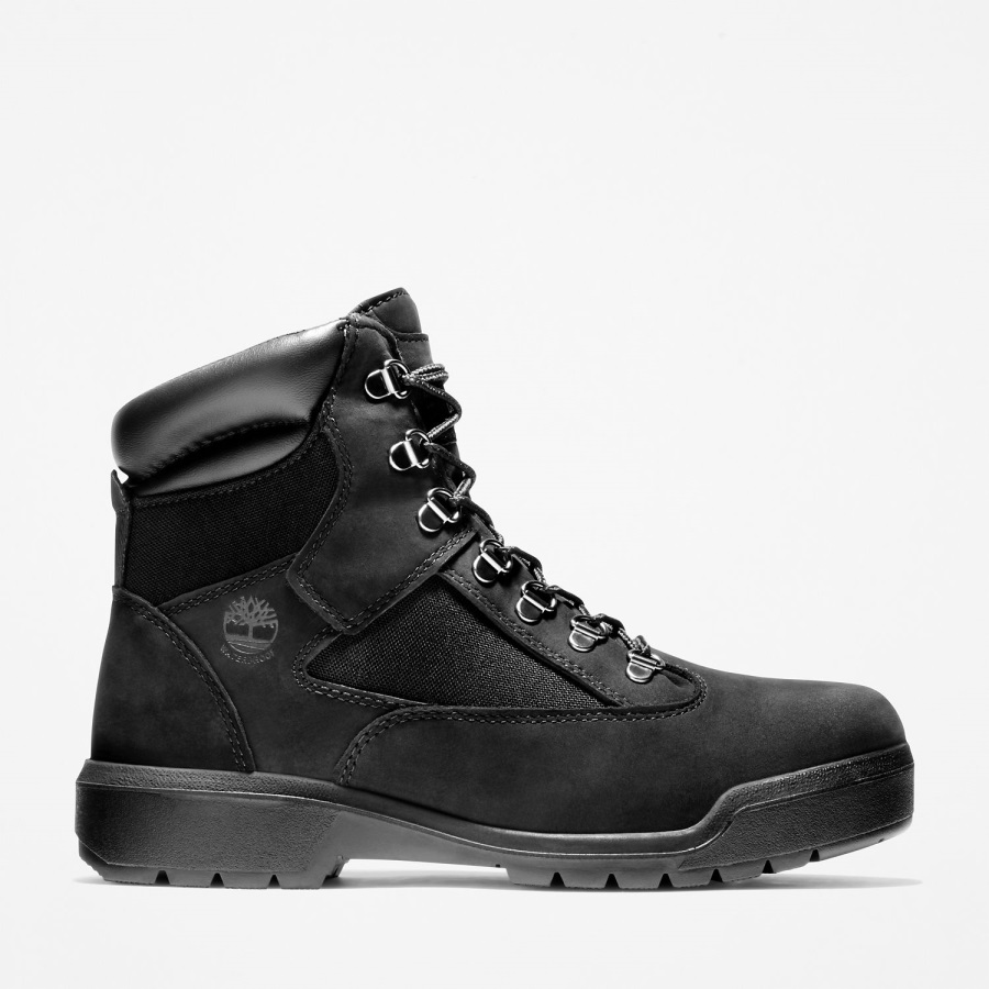 Men's 6-Inch Waterproof Field Boots Timberland Ireland Black Nubuck