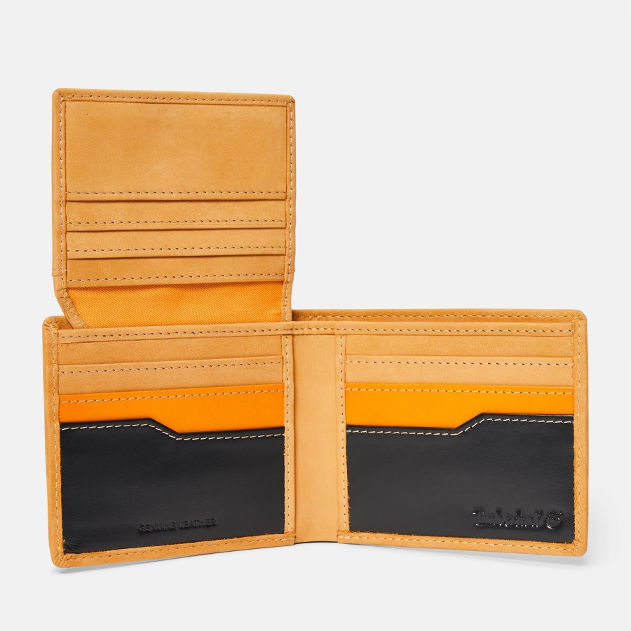 Men's Allover Embossed Logo Passcase Wheat Timberland Ireland