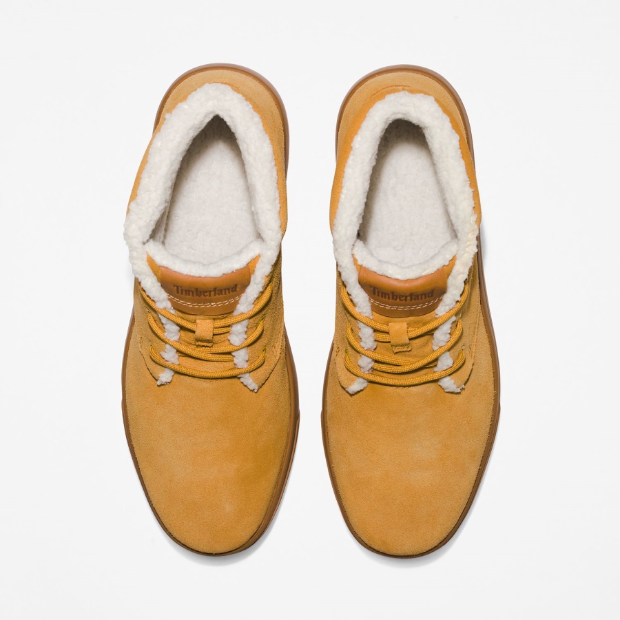 Men's Ashwood Park Warm-Lined Chukka Boots Timberland Ireland Wheat Suede