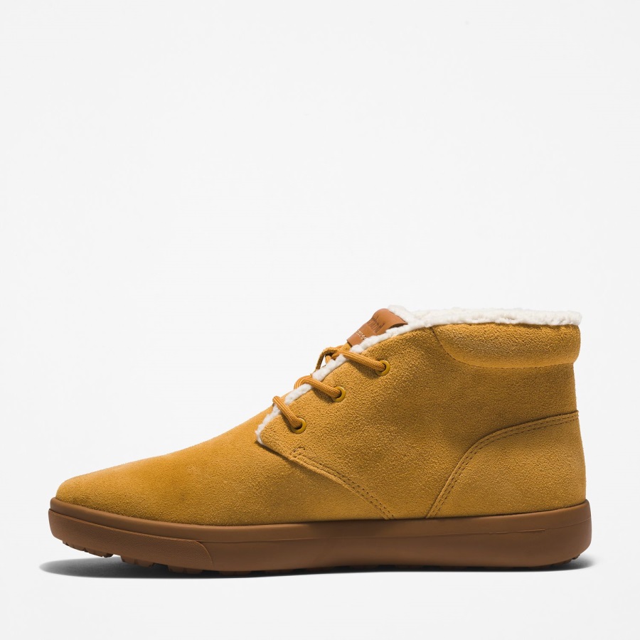 Men's Ashwood Park Warm-Lined Chukka Boots Timberland Ireland Wheat Suede
