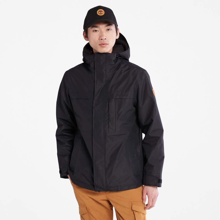 Men's Benton Waterproof 3-In-1 Jacket Black Timberland Ireland