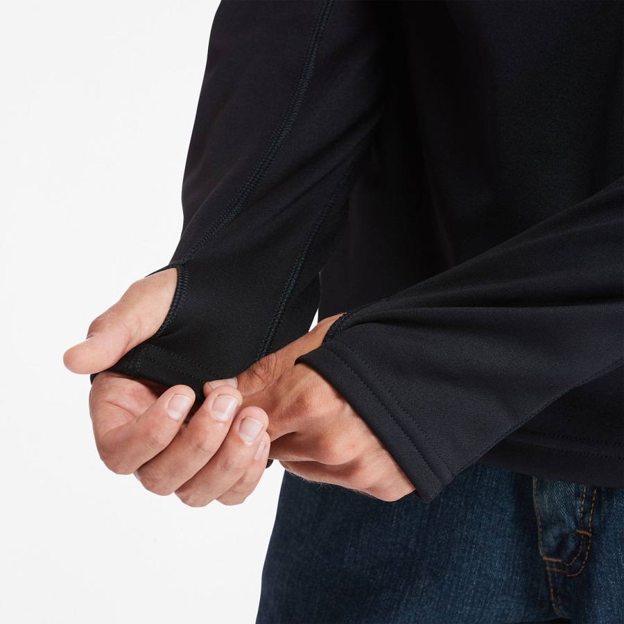 Men's Big & Tall Pro Understory Quarter-Zip Fleece Shirt Timberland Ireland Jet Black