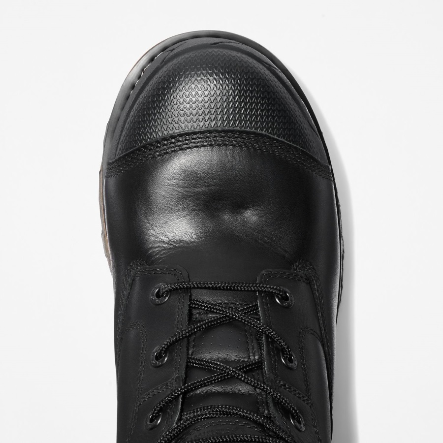 Men's Boondock 6 Composite Toe Waterproof Work Boot Black Full-Grain Timberland Ireland