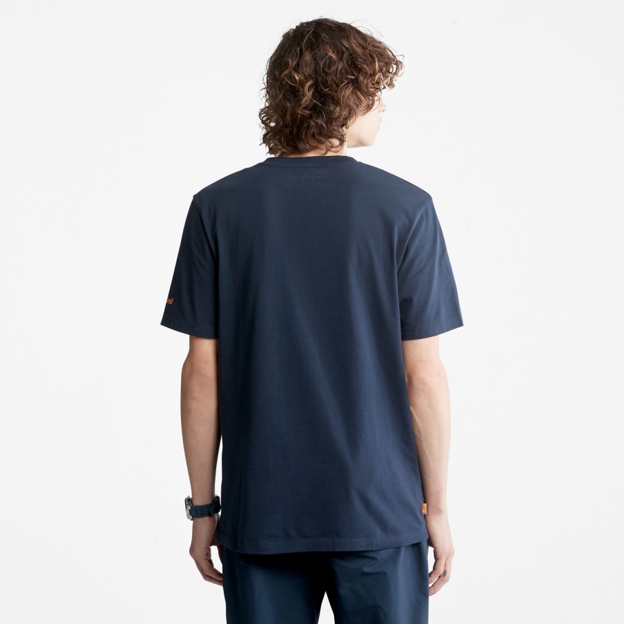 Men's Boot-Logo T-Shirt Timberland Ireland Dark Navy